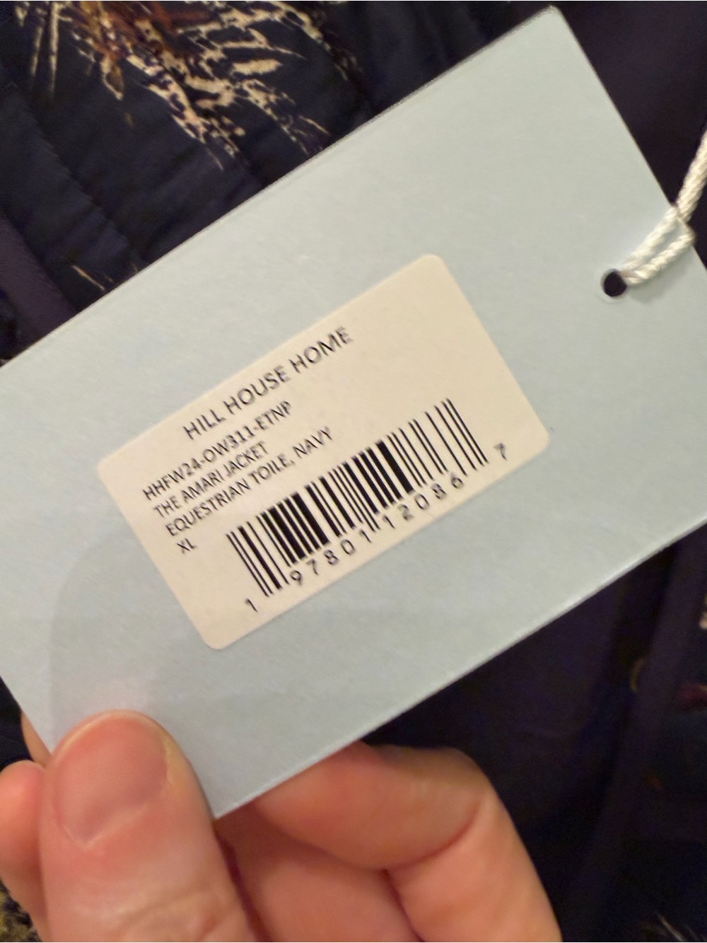 NWT HILL HOUSE HOME Navy Blue The Amari Equestrian Jacket Size XL - Picture 8 of 10